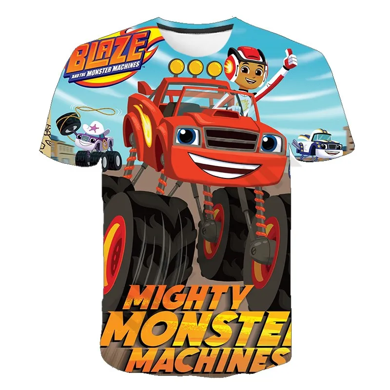 

Summer Boy/Girl 3D Printing blaze The monster Oversized T-Shirt Fashion Short Sleeve Teen O-Neck Hip Hop Casual Anime Tee Shirts