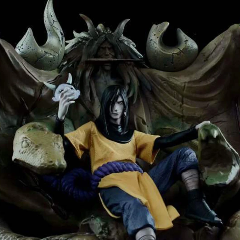 

48cm NARUTO Orochimaru Action Figure Anime GK Super Huge Oshemaru Throne PVC Collection Model Dolls Toys for Boys Gifts