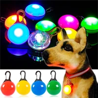 led flashlight dog necklace luminous bright glowing pendant led light harness night safety pet collar pet accessories
