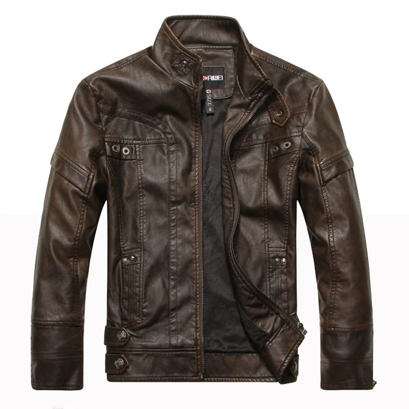 Winter Mens PU Leather Jacket Jaqueta Masculino Couro Men Motorcycle Coats Male Business Chaqueta Cuero Hombre | Мужская одежда