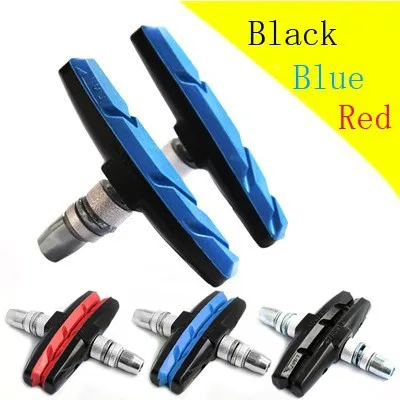 

2PC Pair Bike Brake Pads For Mountain City Folding Bikes Durable Bicycle Cycling Bike V Brake Holder Pads Shoes Blocks Black