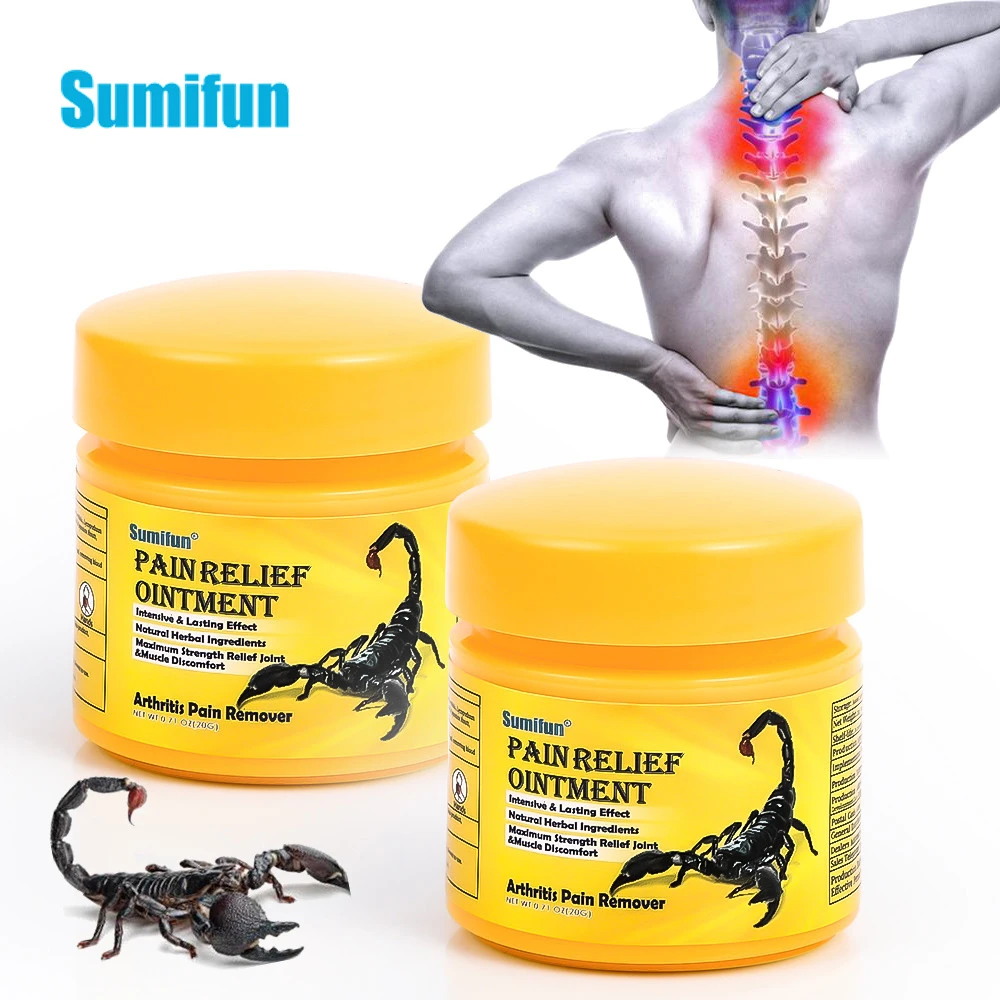 

1 шт. 20 г Sumifun Скорпион яд ременной артрит плечо коленный сустав крем для обезболивания мышц медицинский пластырь