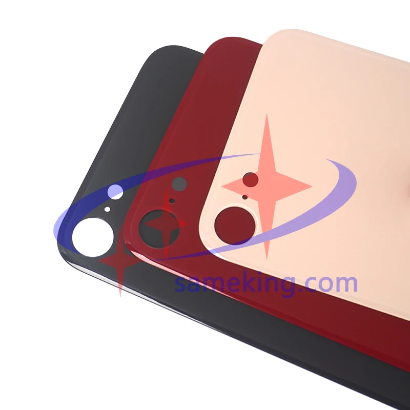 ЕС Версия маркировки большое отверстие заднего стекла для iphone8 8plus x xs xsmax трещина Стекло Замена заднего стекла