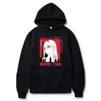 darling in the franxx zero two japanese anime fashion print hoodies sweatshirt long sleeve unisex cartoon cosplay tops hoodies