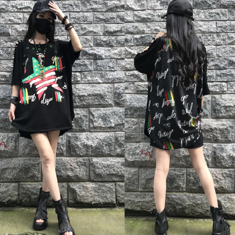 

XUXI 2020 Summer Women New T Shirt Fashion Printing Streetwear Vintage Short Sleeve Casual Loose TShirt Thin O Collar FZ2684
