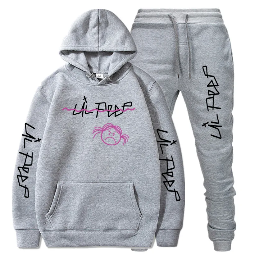 2018 осень/зима любовь lil. Открытый Хип Хоп Толстовки и спортивные штаны для мужчин