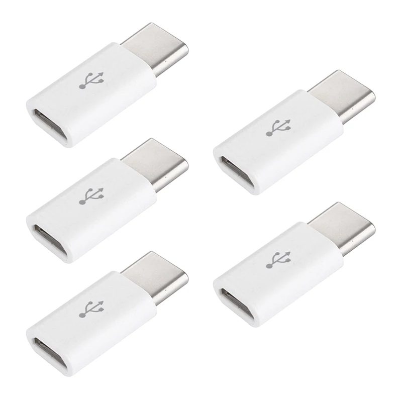 

5 pcs micro to USB-C type-c usb 3.1 data charging adapter accessories for cell phones accessories for mobile phone made by abs
