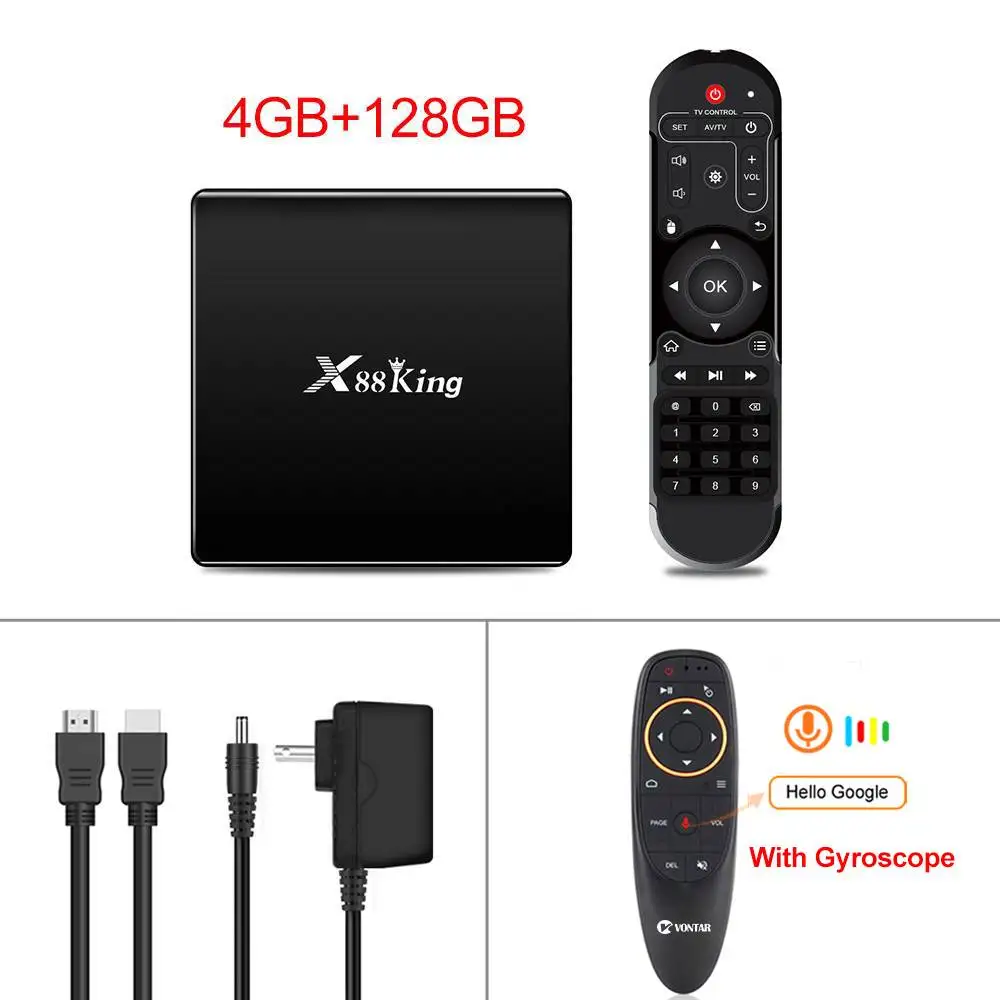Black G10 4 ГБ ОЗУ 128 Гб ПЗУ Amlogic S922X ТВ приставка Android 9,0 двойной Wifi BT5.0 1000M 4K 60fps USB3.0 Google Play Store Youtube медиаплеер - Цвет: Black G10