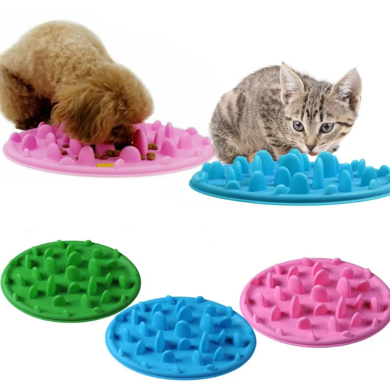 Миска для домашних животных щенков медленная кормушка миски с защитой от