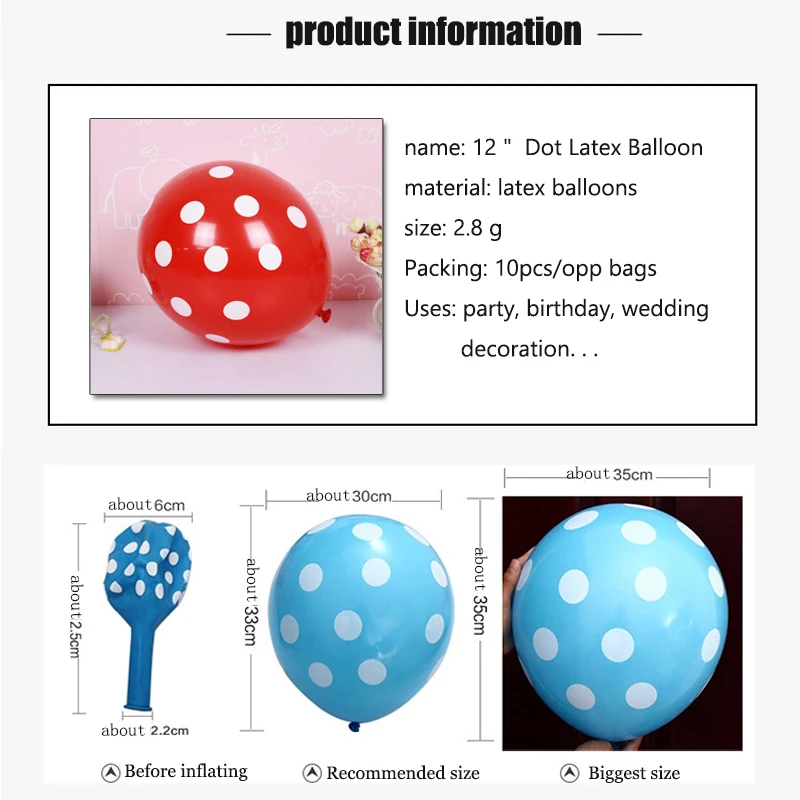 10 шт. латексные воздушные шары 12 цветов | Дом и сад