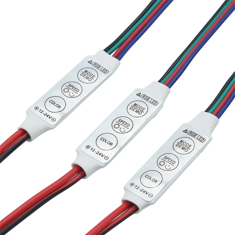SZYOUMY 3key мини RGB светодиодный контроллер DC12V led Яркость Диммер для 2835 5050 полосы