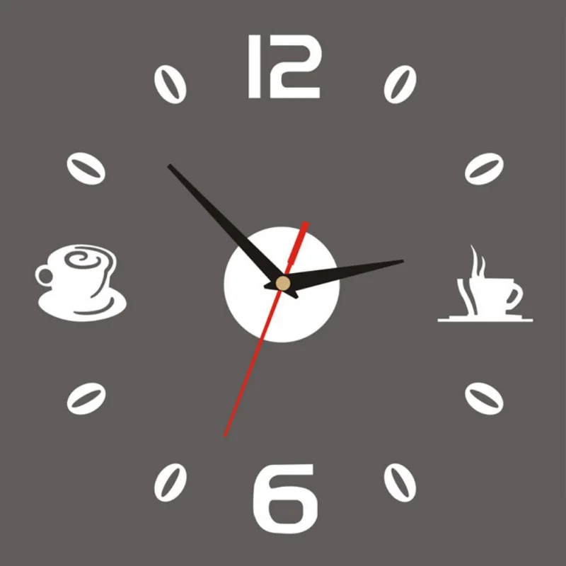 AS show Wall Clock Digital Watch Home Clocks Living Room Sticker Home Decor Relojes Adhesivos Decorativos Para Paredes - Цвет: AS show