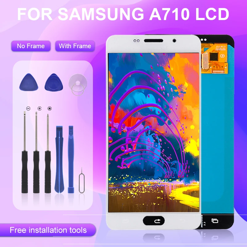 Catteny Акция OEM для Samsung Galaxy A710 LCD A710F с сенсорным экраном дигитайзер A7 2016 дисплей в