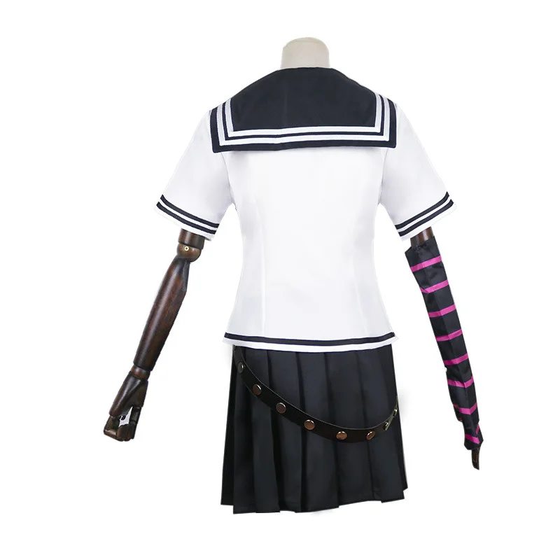 Danganronpa Косплей Ибуки Mioda костюм длинный парик для униформы девочек юбка комплект