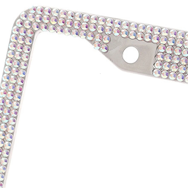 Bling AB горный хрусталь кристалл США Стандартный номерной знак рамки из