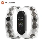Mijobs Mi Band 4 спортивный ремешок для Xiaomi Mi Band 3 4 смарт-браслет Miband 3 наручные браслеты силиконовые аксессуары Miband 4