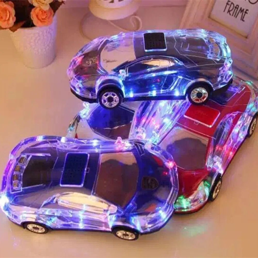 Светодиодный светильник bluetooth-колонка модель автомобиля цветной s беспроводная