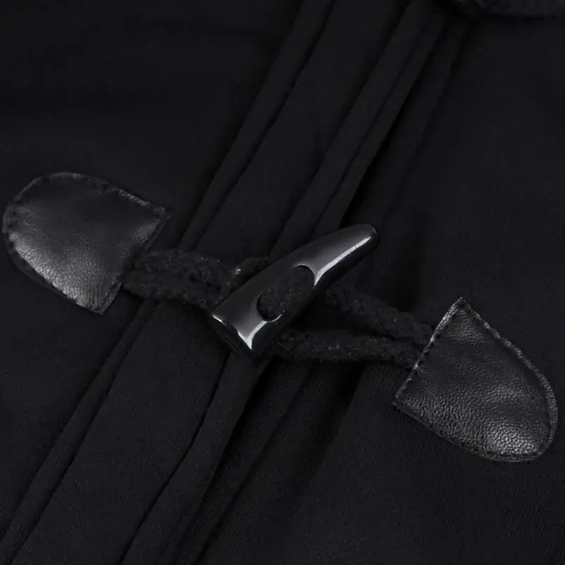 Популярный теплый уплотненный Тренч с роговой пряжкой Женское зимнее пальто