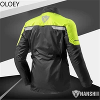 breathable reflective motorcycle raincoat riding rain coat double layer cycling mens womens raincoat suit waterproof with hood