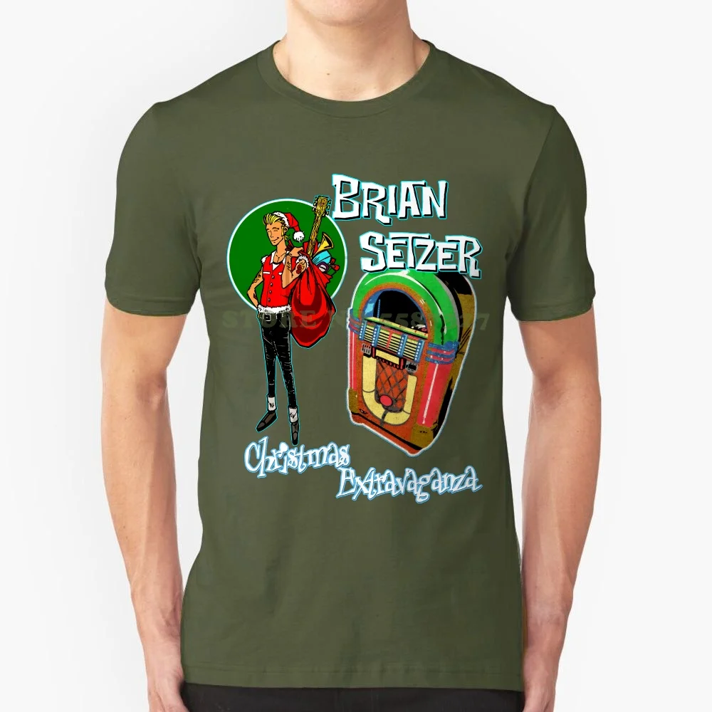 

Рождественская экстравагантная футболка с изображением Брайана сетзера Sz L Vgc страстные концертные кошки