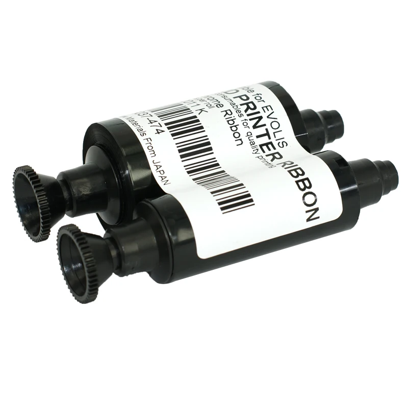 10 рулонов черная монохромная лента R2011 1000 принты для принтера Evolis Pebble4 ID card|card printer