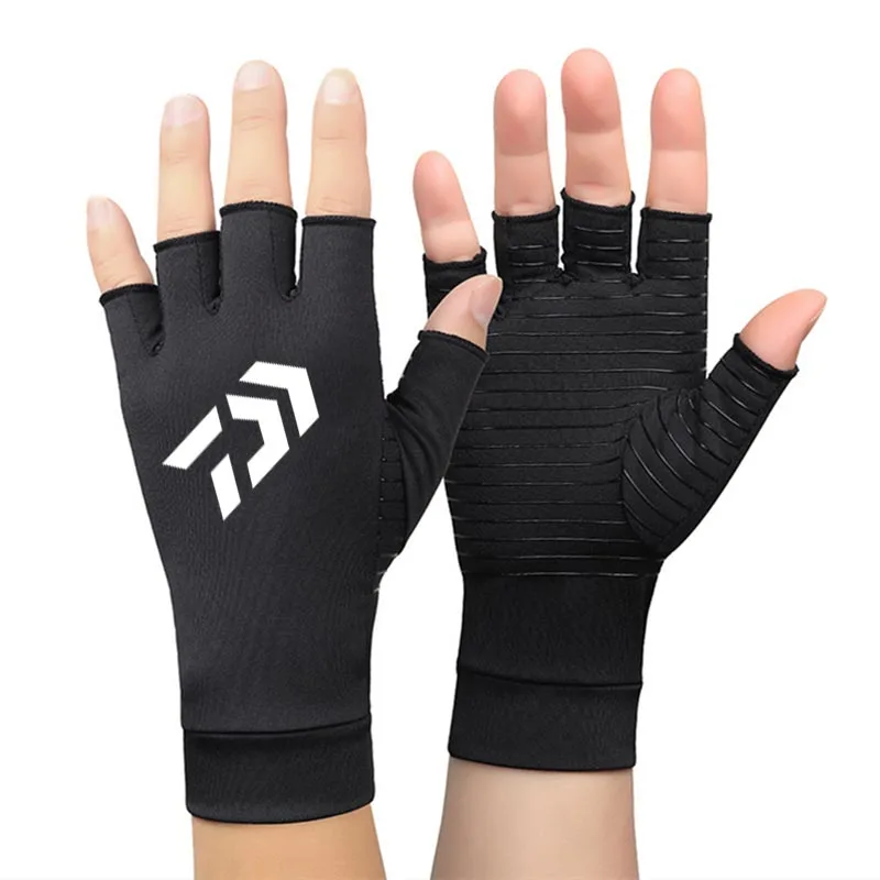 

Half Finger Men Fishing Gloves Anti-Slip Breathable Fitness Touch Screen Elastic Outdoor Sports Cycling Durable Fishing Gloves