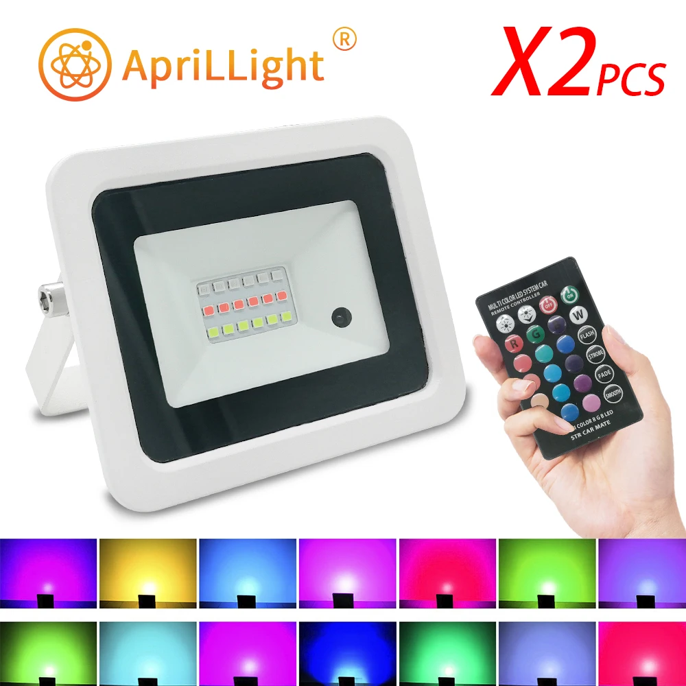 aliexpress.com - 2pcs Led RGB Flood Light 50W 100W IP68 Outdoor Spotlight AC 220V/110V RGB Reflector Projector Lamp With Color Remote Controller