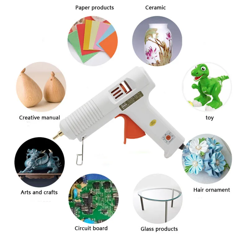 

220v 150w Hot Melt Glue Gun Long Glue Gun Nozzle Diameter 1mm 1.3mm Industrial Glue Gun DIY Craft Repair Tools Glue Gun