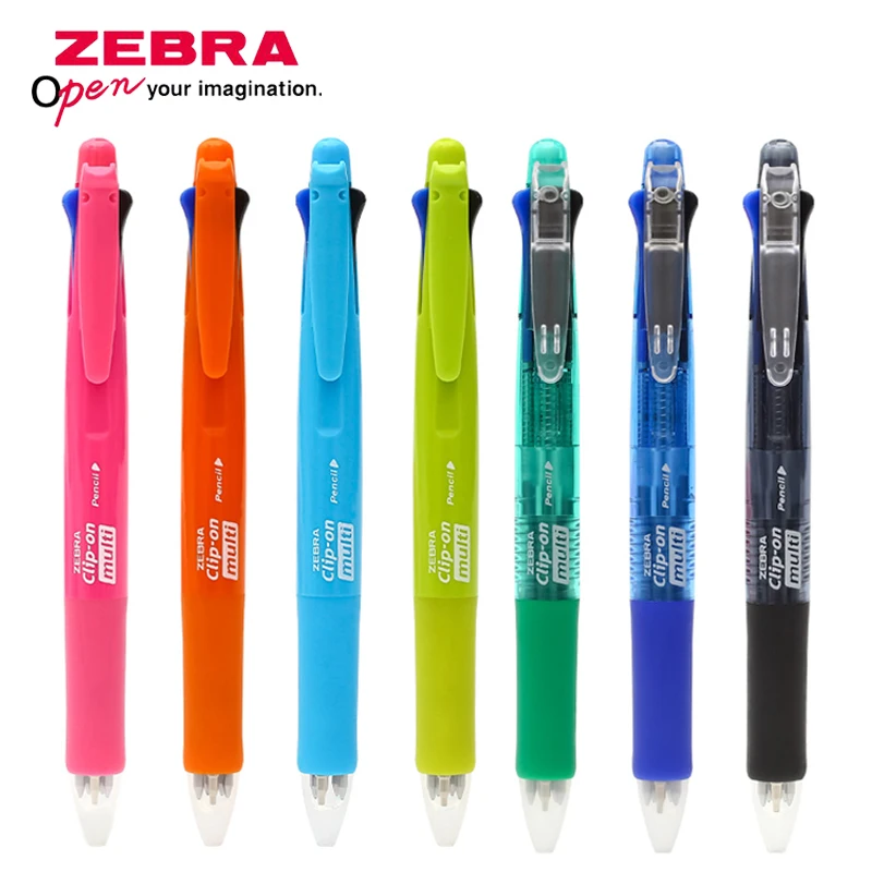 1pcs ZEBRA B4SA1 quattro-colore della penna a sfera 0.7 millimetri + matita meccanica 0.5 millimetri studente combinazione multi-funzione di penna a sfera