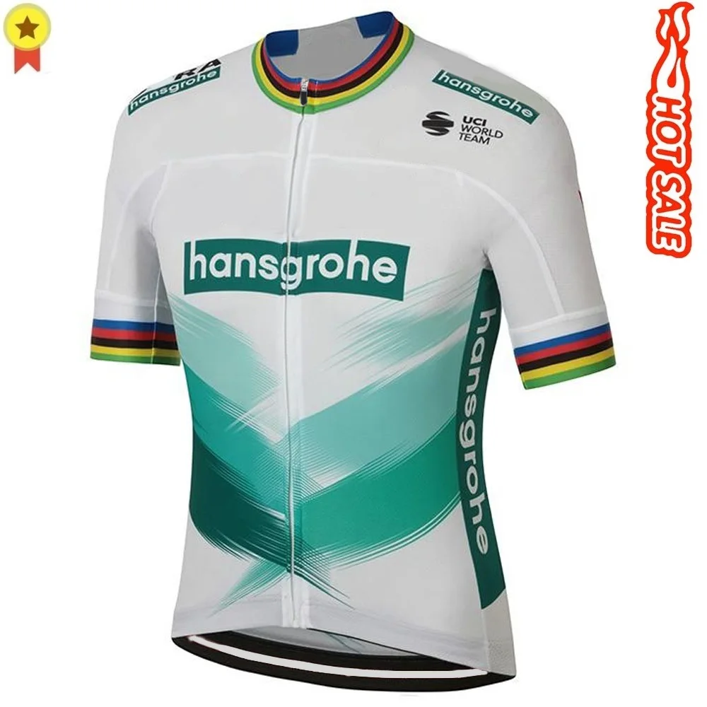 Джерси для велоспорта с коротким рукавом от команды чемпиона мира Hansgrohe 2021
