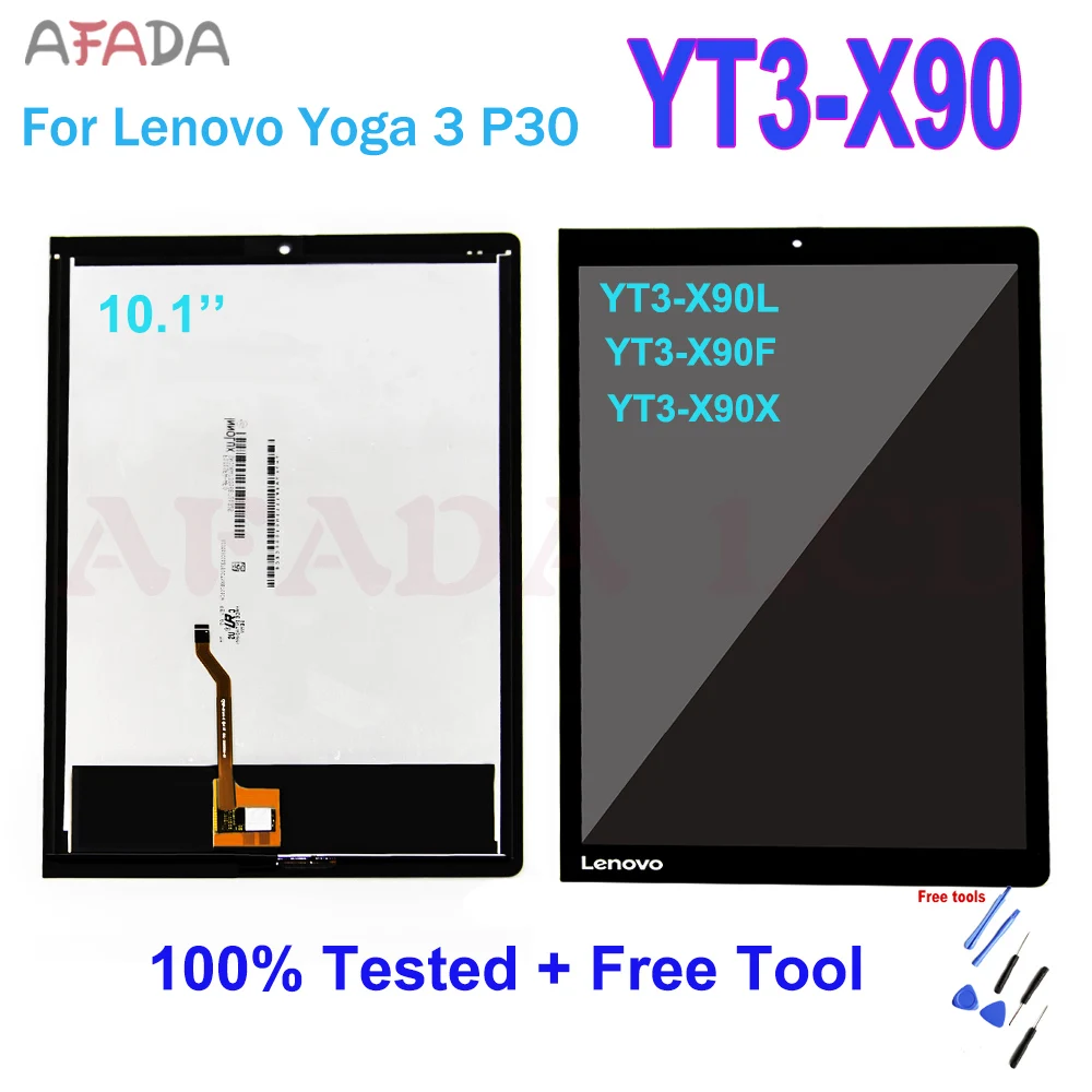 Сменный ЖК-дисплей 10 1 дюйма для Lenovo Yoga Tab 3 Pro YT3-X90 YT3-X90F YT3-X90X X90 сенсорный экран