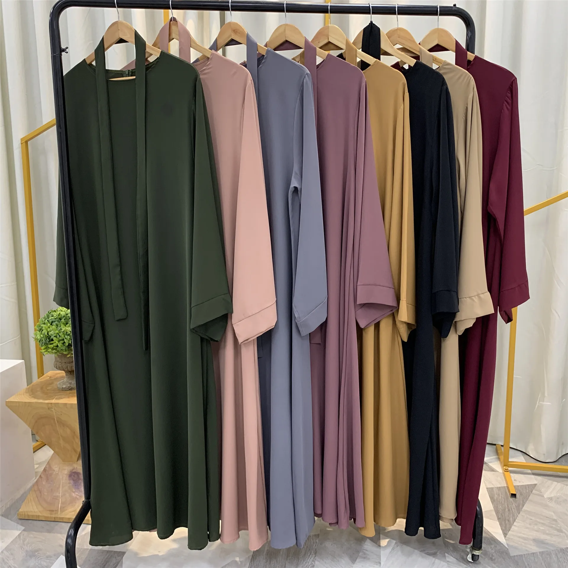 

Muslim Women Dress Abaya Dubai Kaftan Islamic Clothing Turkey Fashion Long Sleeve Dress Clothing Caftan Vestidos Jurken