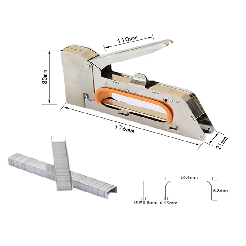 Портативный инструмент заклепка пневматический пистолет для ногтей U-образный