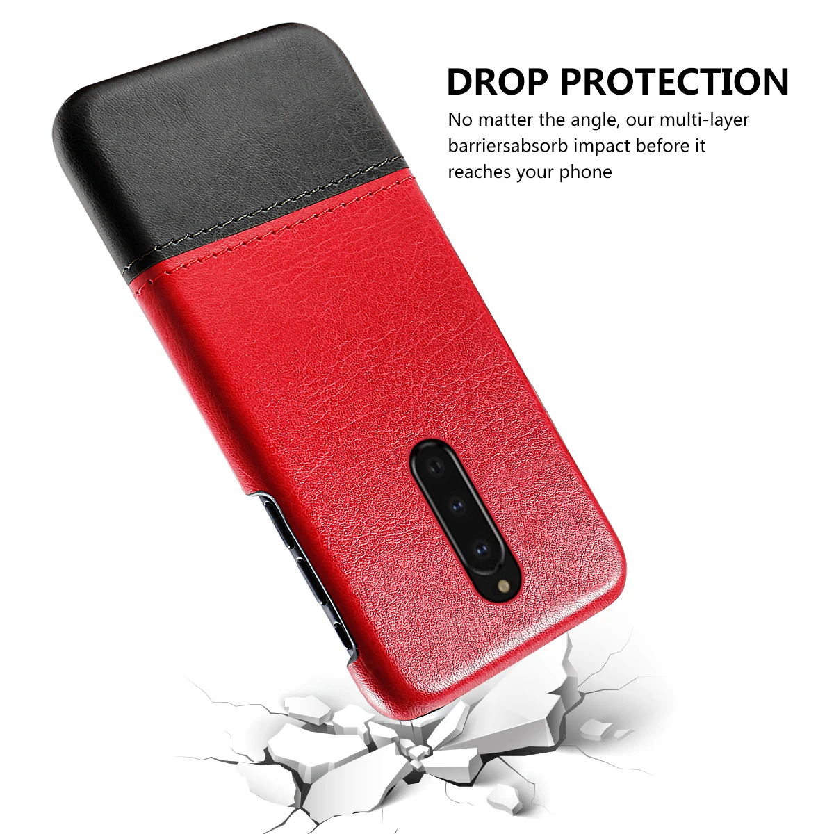 Тонкий чехол на заднюю панель для телефона контрастный цвет кожаный жесткий ПК с