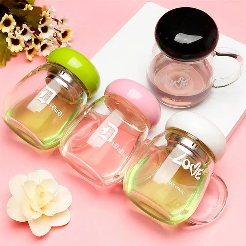 Цветочный чай бутылка для воды чашка Carafe питьевая мультяшная с молочным соком