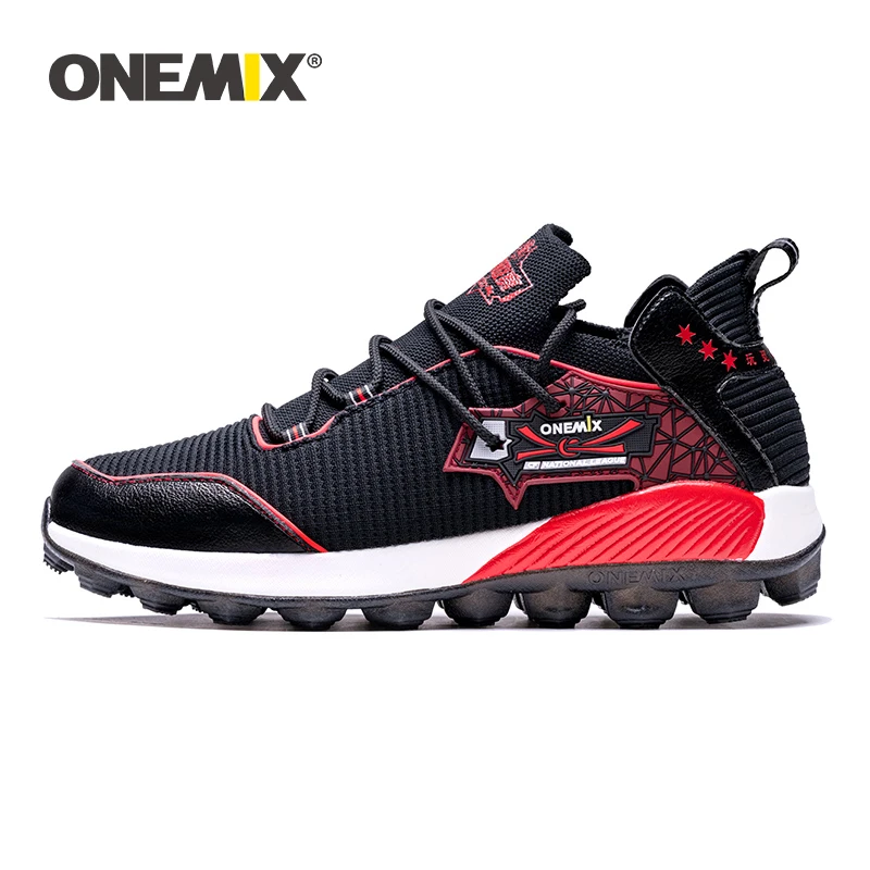 ONEMIX Men Soccer Shoes Cleats Turf Football Shoes TF Hard Court Sneakers Soccer Cleats Training Boots Athletic Sport Shoes