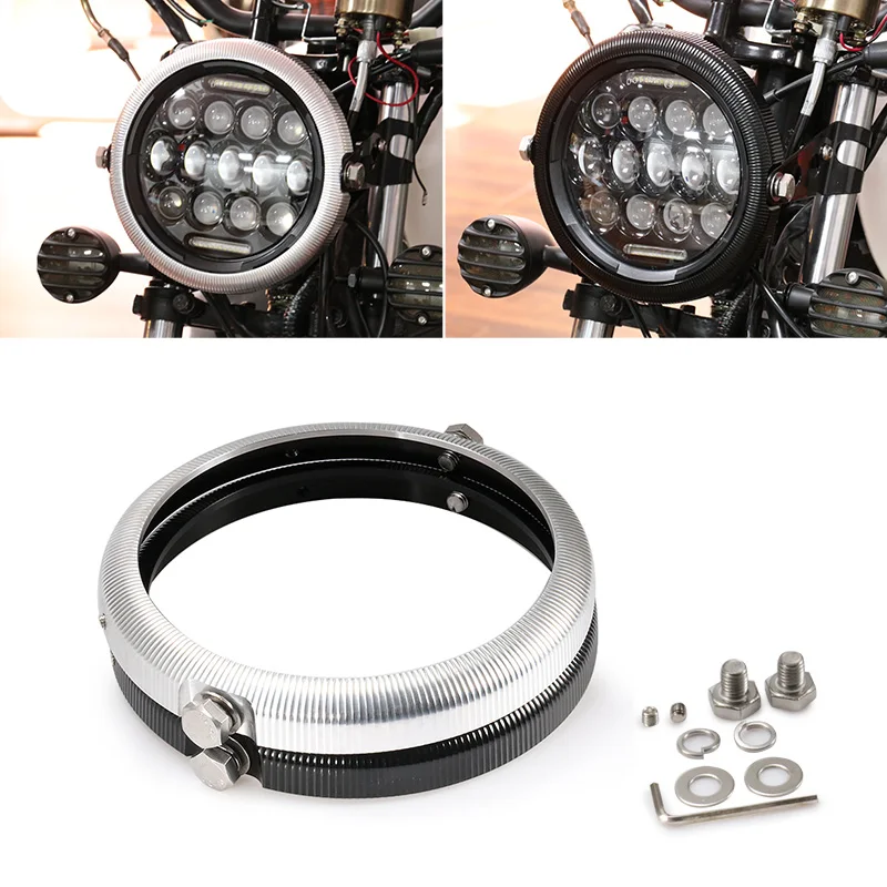 

LED Headlight Mount Ring Round 7inch Motorcycle Bracket 7" headlamp Bezel Trim Ring Trim