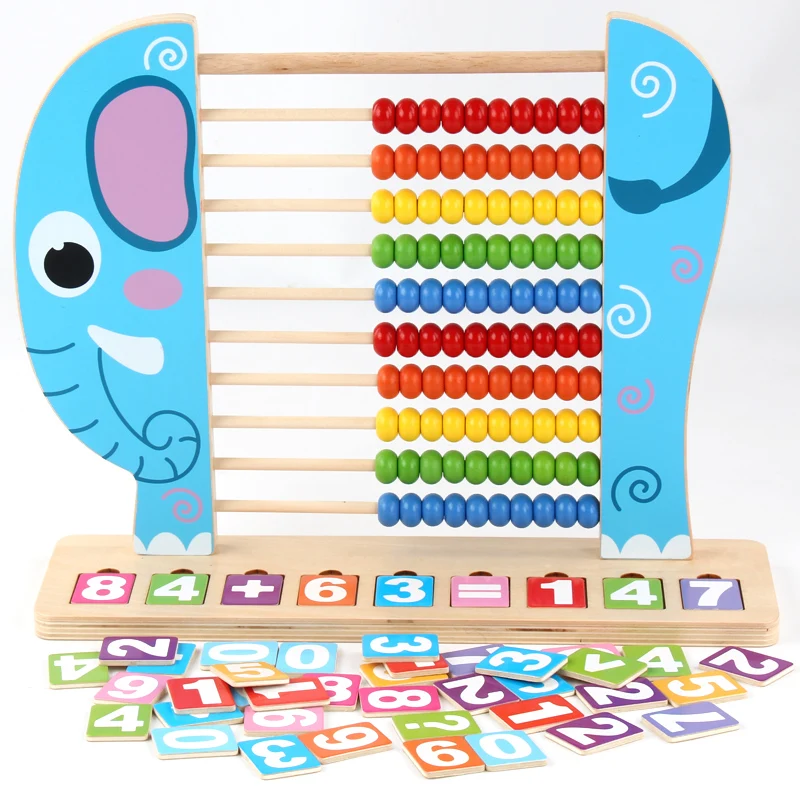 Детские деревянные игрушки Abacus маленький калькулятор ручной работы по методу