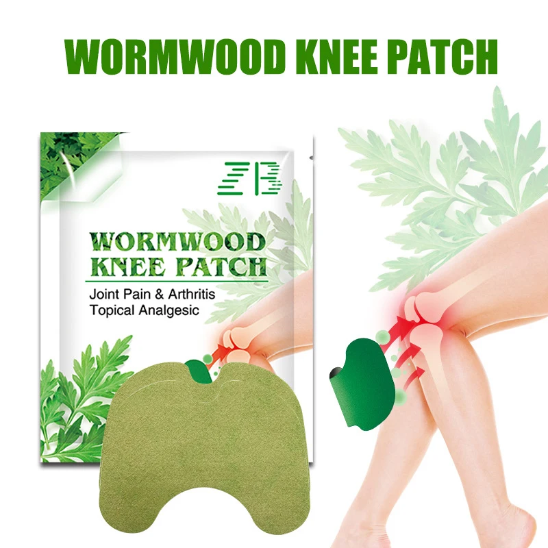 

12pcs/bag Knee Plaster Sticker Wormwood Knee Joint Pain Relief Arthritis Patch
