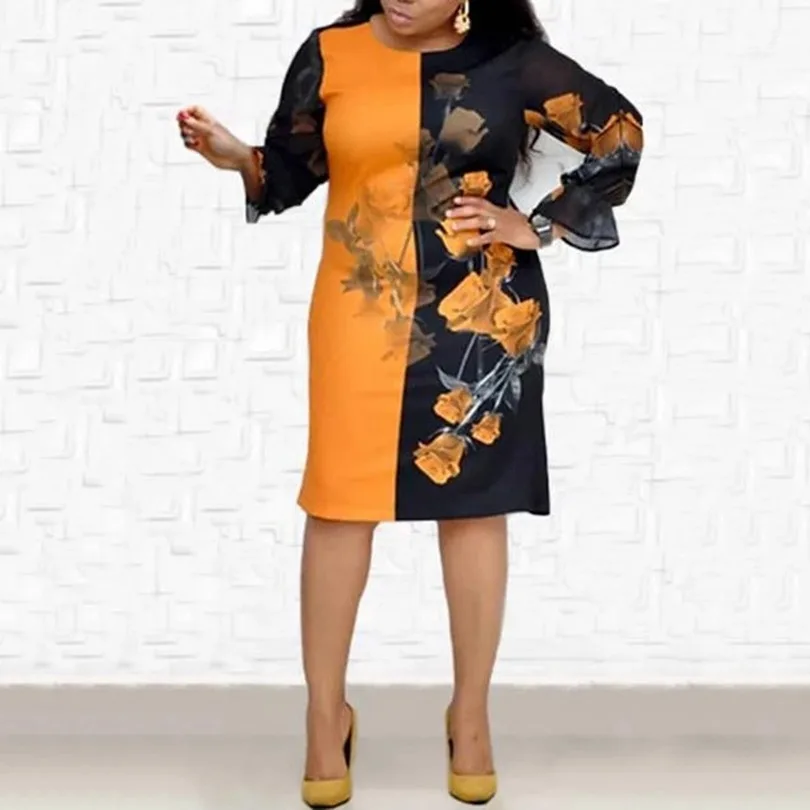 Женское винтажвечерние вечернее платье Длинные офисные платья составного кроя