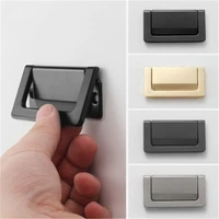 1pc 64mm black silver gold hidden cabinet handles zinc alloy kitchen cupboard pulls drawer knobs door furniture handle hardware