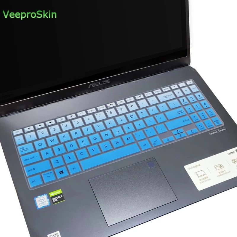 fadeblue Защитный чехол для клавиатуры ноутбука ASUS VivoBook S15 S531 S531FL S531F S 531 F FL S532 VX60 S532FL S532F - Цвет: fadeblue