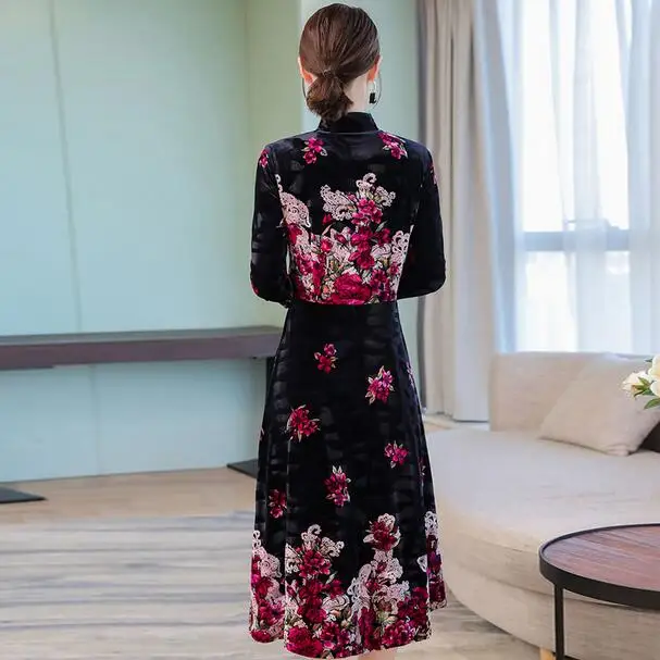 2020 Осенняя зимняя одежда для женщин платье размера плюс большой xxl xxxl 4xl Вечерние