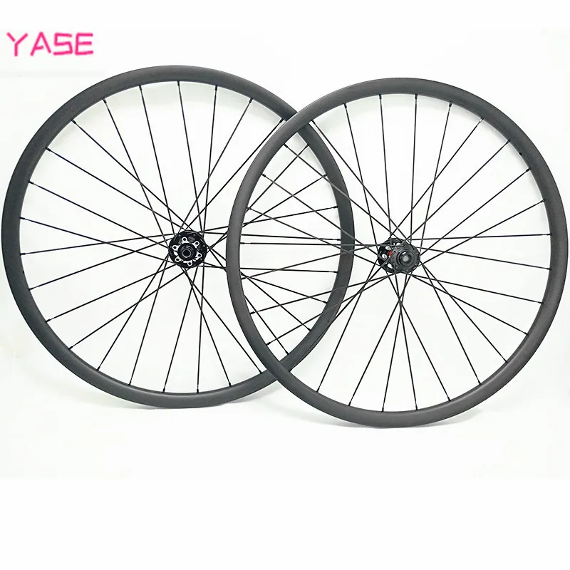 27 5 er Углеродные mtb колёса 38 5x28 мм бескамерные дисковые колеса ассиметричный boost