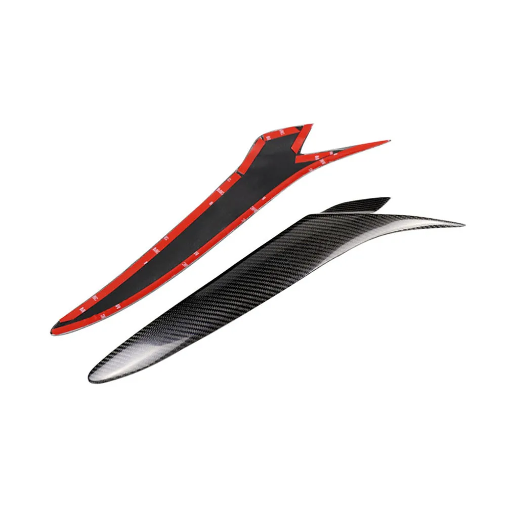

1 Pair Car Decoration Trim Carbon Fiber Headlights Eyebrows Trim Eyelid Stickers Cover Compatible with Mazda RX8