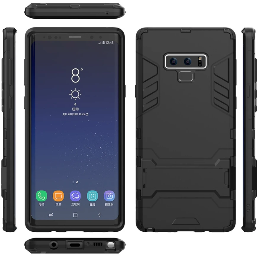 Iron Man Protective Shell Invisible Stand Mobile FOR:Samsung Note 8 9 A70 A50 A710 J2 J3 A510 prime Business Phone Case | Мобильные
