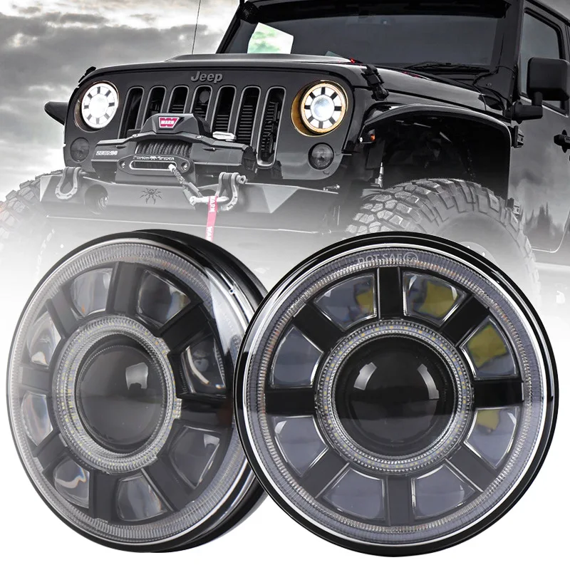 

7-дюймовый передсветильник свет s модифицированный светодиодный светильник подходит для JEEP Wrangler светильник воротный Сигнал s