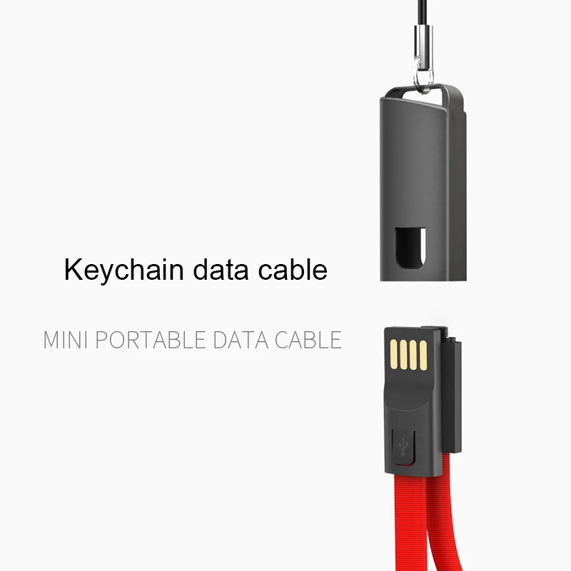 Короткий Micro USB брелок кабель Внешний Аккумулятор для Samsung Xiaomi Redmi Быстрая зарядка