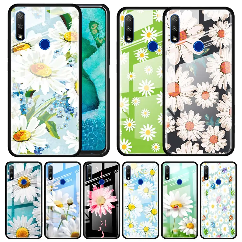Чехол из закаленного стекла для Huawei Y6 Y7 Y9 Prime 2019 Honor 20 10 Lite 30S 8X 9X Pro View 30 Funda