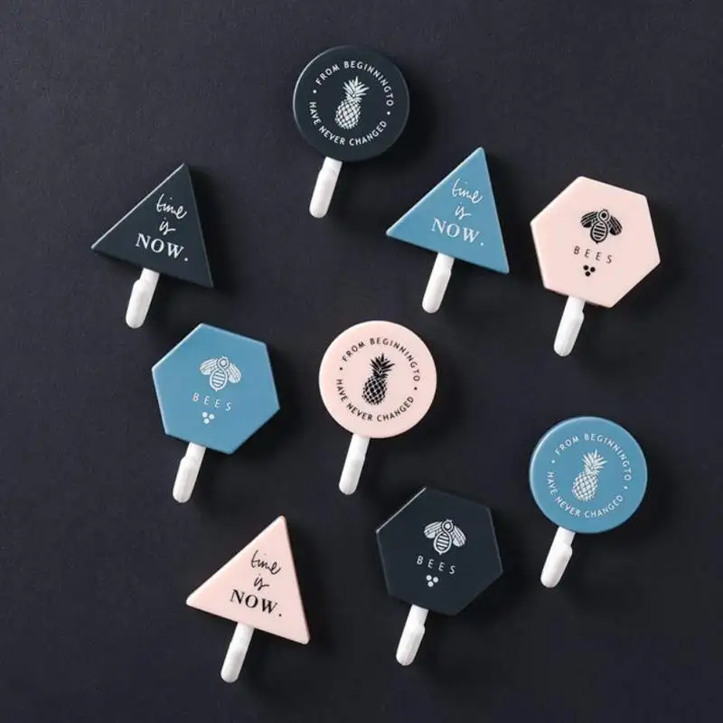 3 шт./лот геометрические крючки без следов крючок отверстий пластиковый для